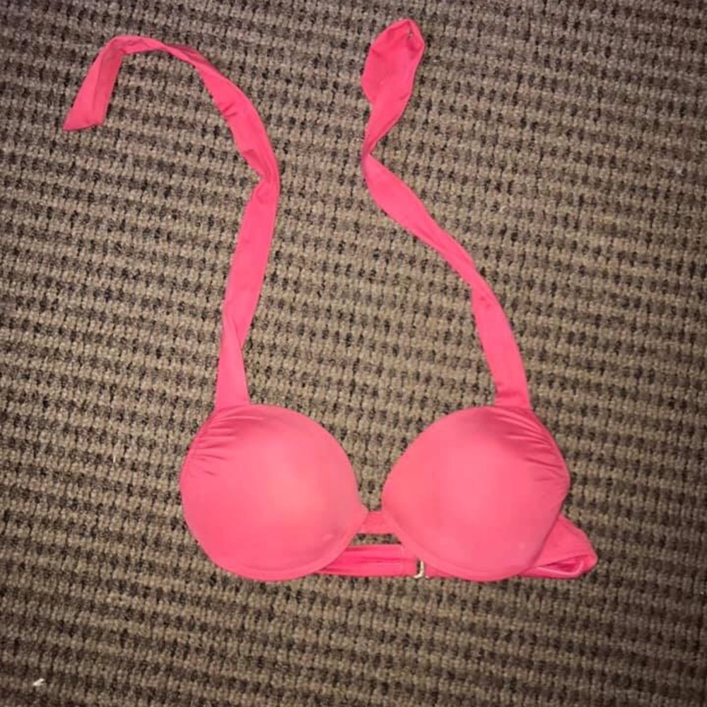 Pink target swimsuit top